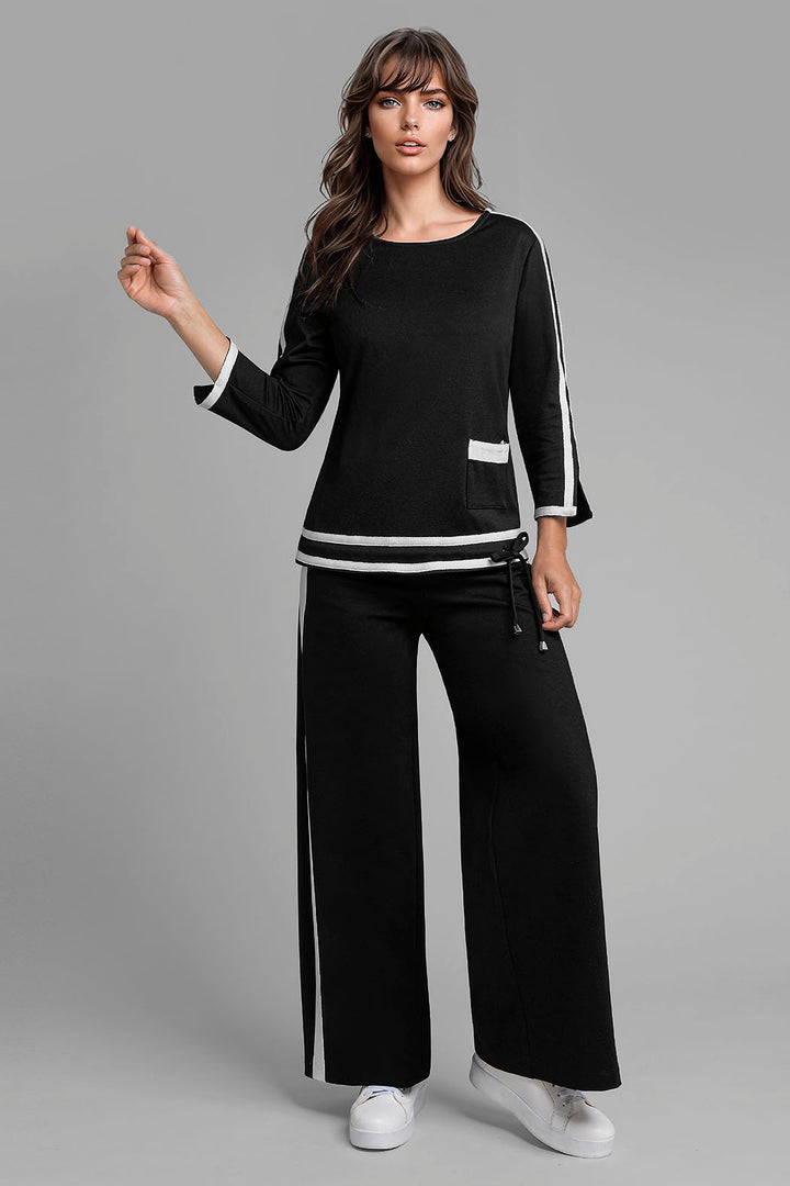 Conjunto De Pantalon Con Blusa Manga Larga