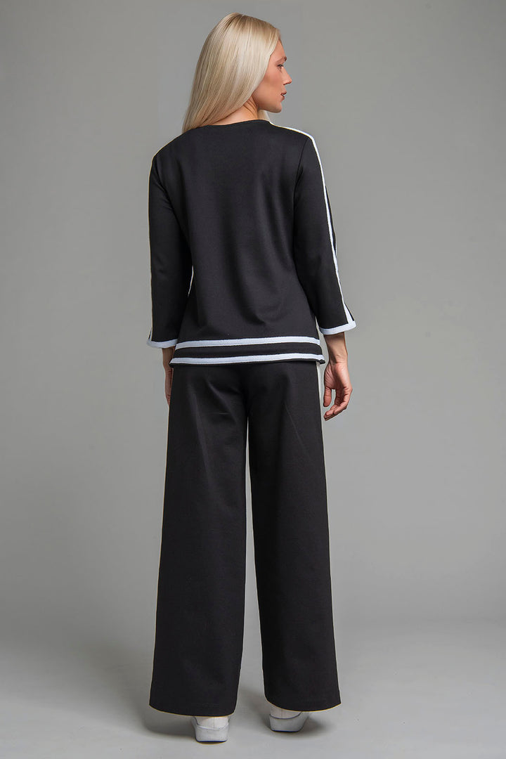 Conjunto De Pantalon Con Blusa Manga Larga