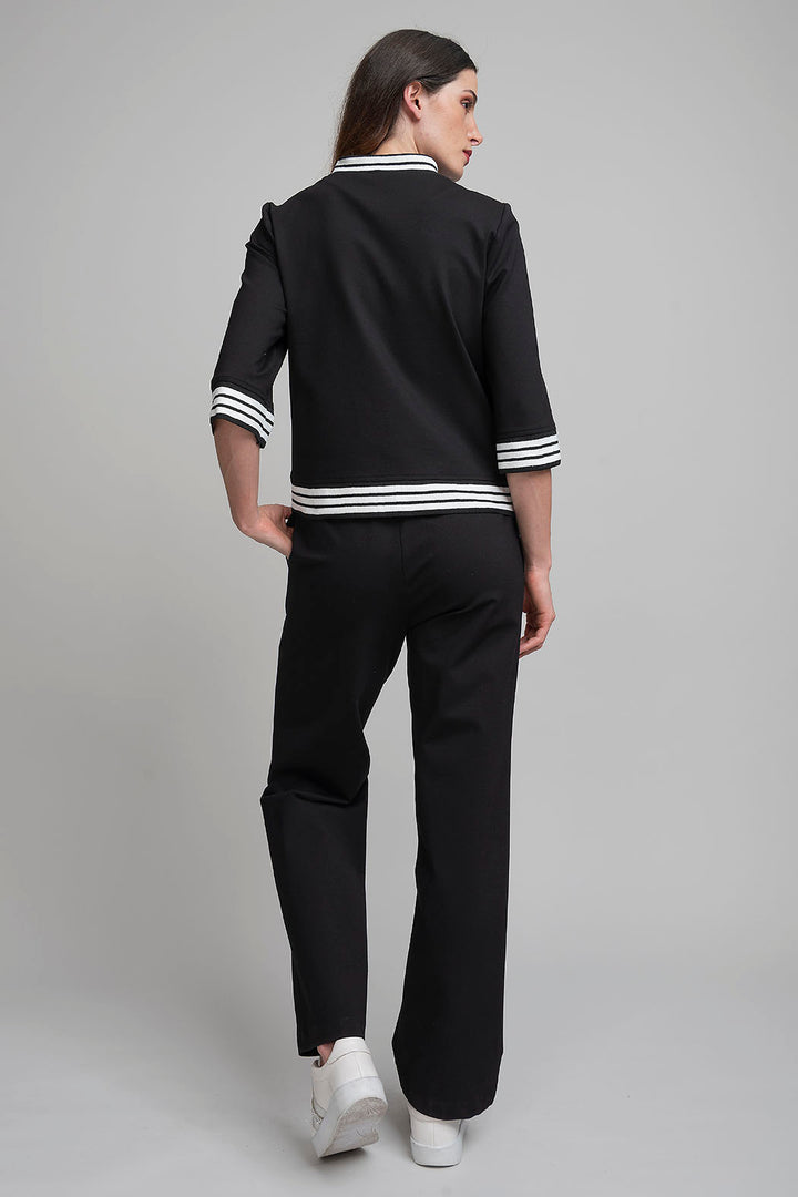 Conjunto De Pantalon Con Blusa Y Manga 3/4