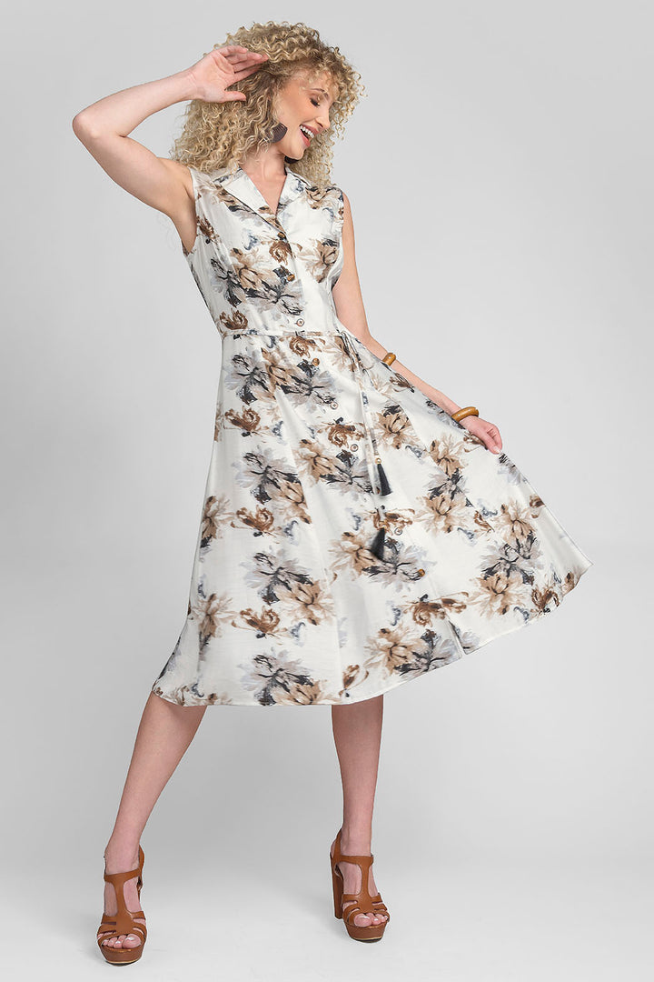 Vestido Sin Mangas Estampado