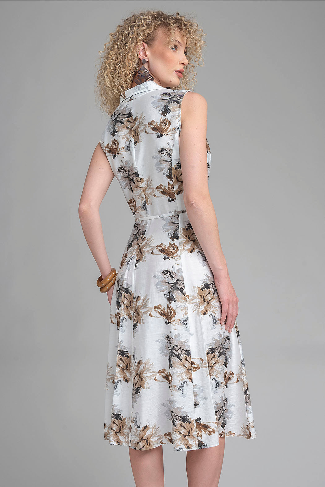 Vestido Sin Mangas Estampado