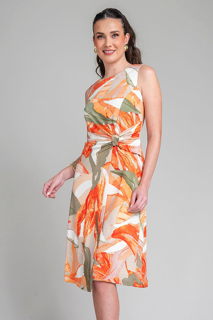 Vestido Estampado Sin Mangas