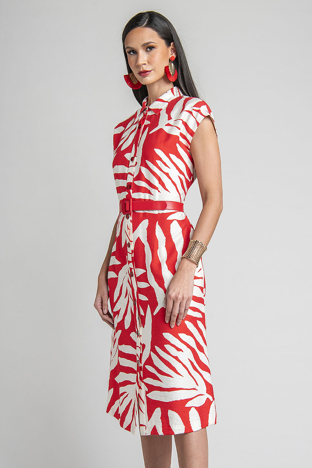 Vestido Camisero Estampado