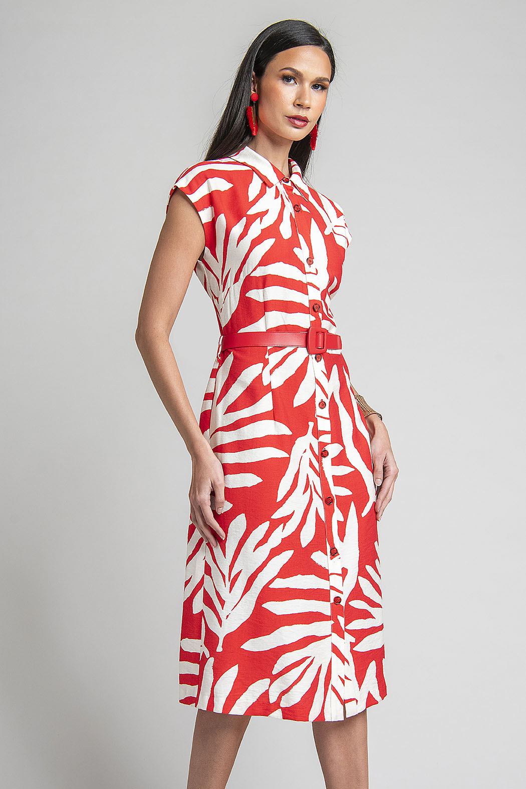 Vestido Camisero Estampado