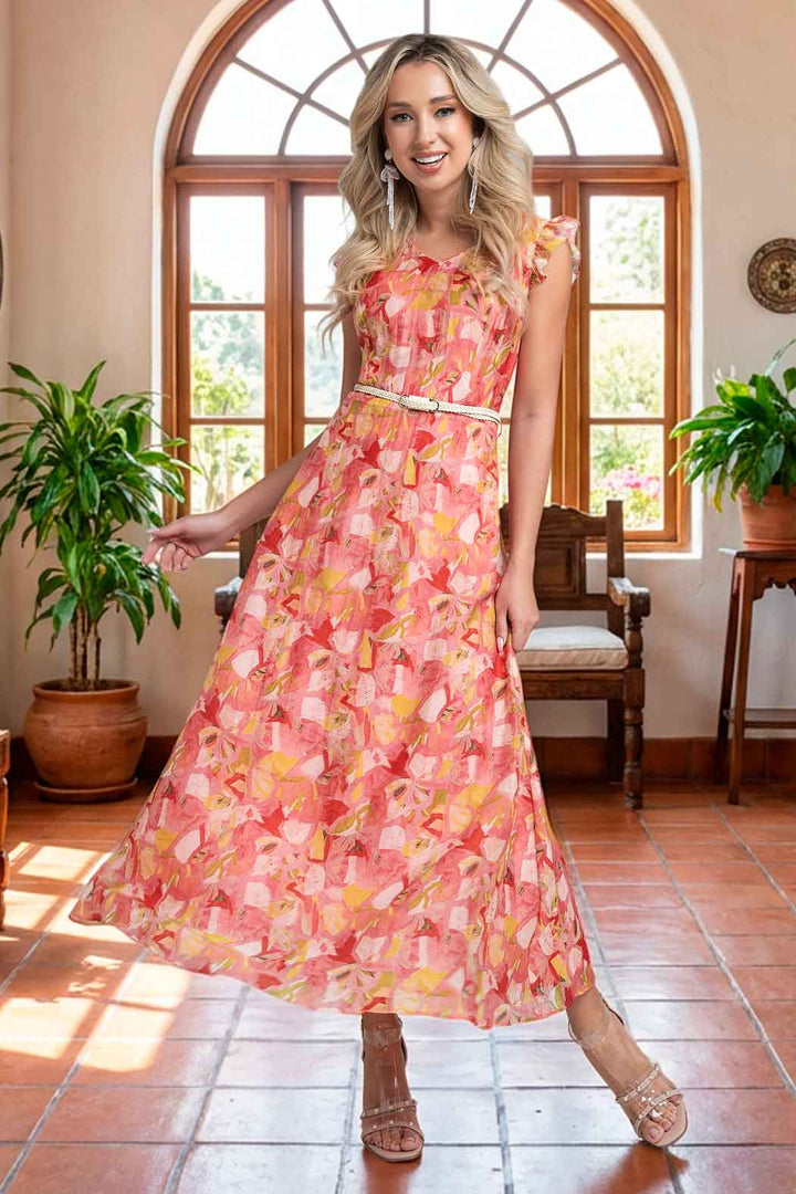 Vestido Con Estampado Floral