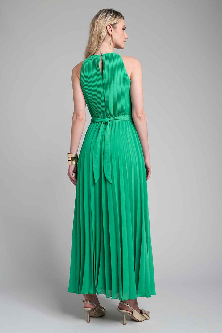 Maxi Vestido Halter Plizado