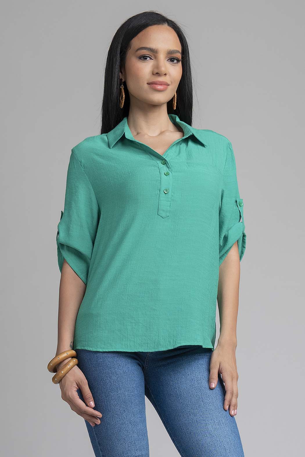 Blusa Camisera Lisa