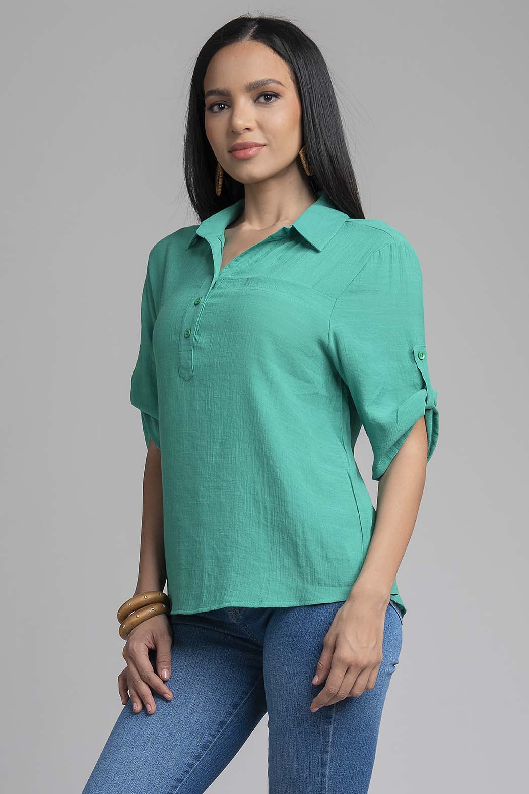 Blusa Camisera Lisa