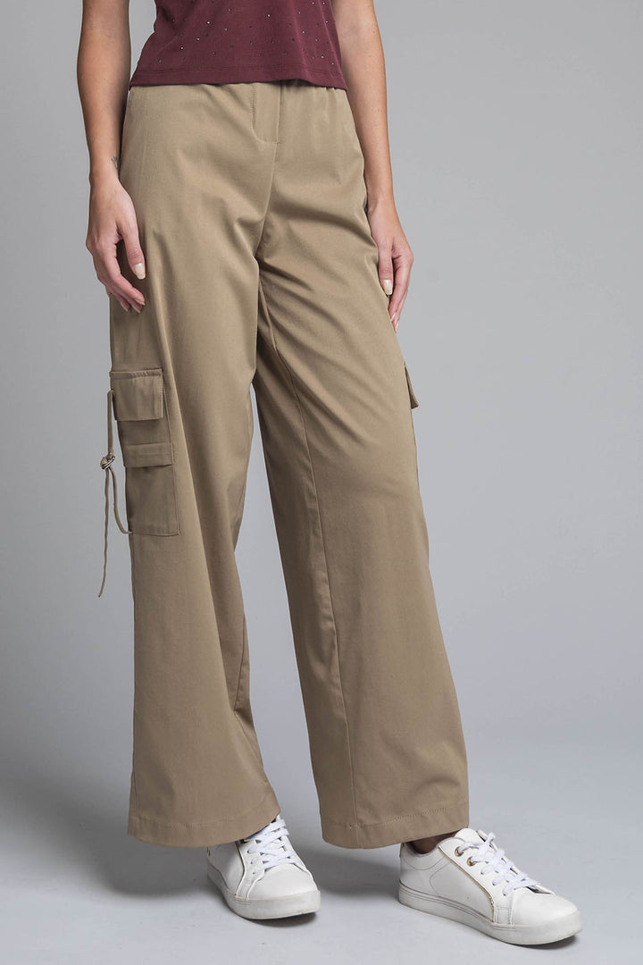 Pantalon Cargo Con Resorte En Cintura