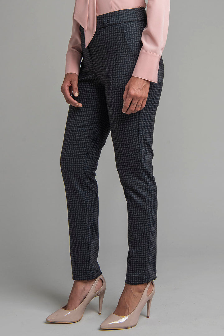 Pantalon Corte Recto De Cuadros