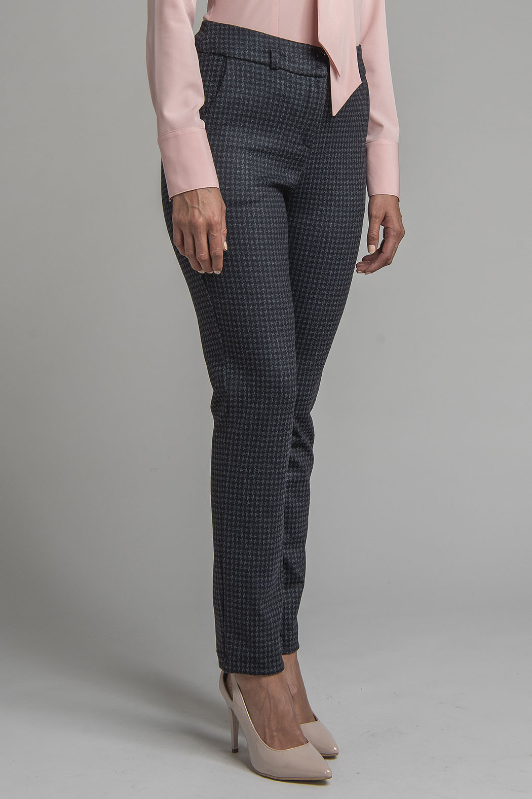 Pantalon Corte Recto De Cuadros
