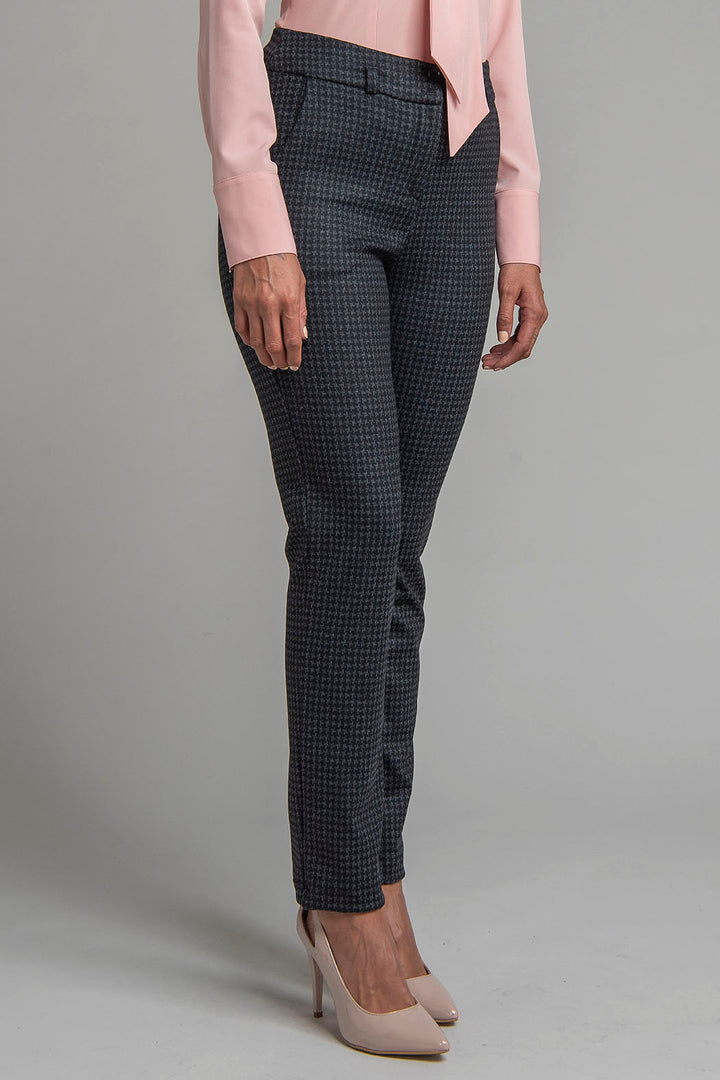 Pantalon Corte Recto De Cuadros