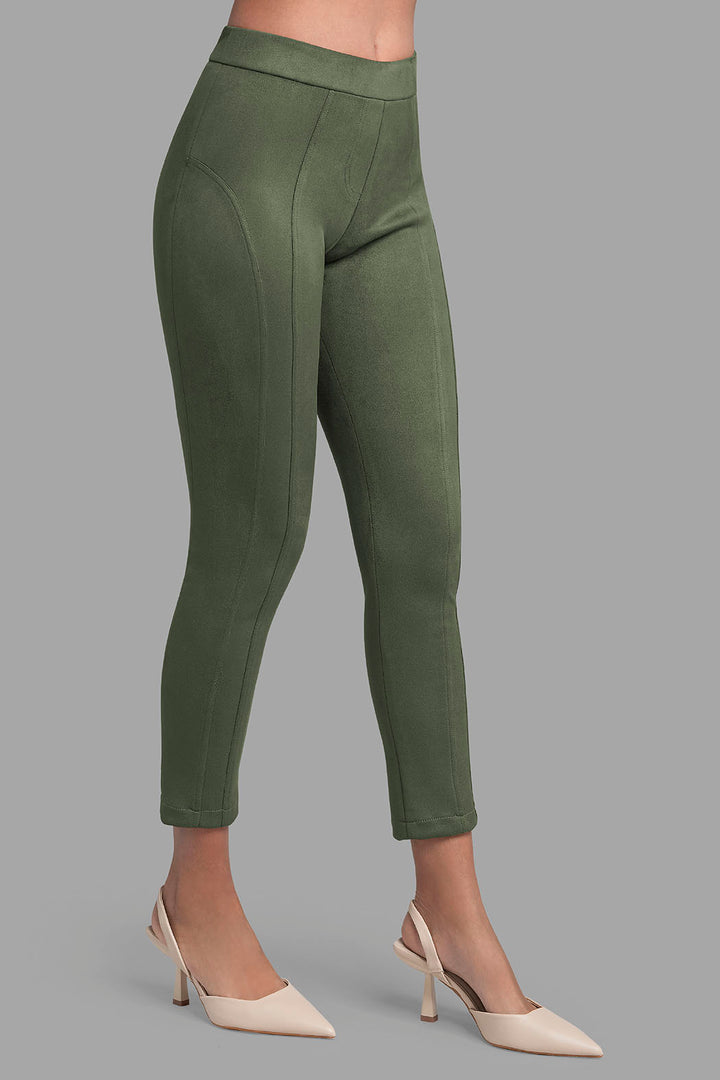 Pantalon De Gamusa Corte Recto