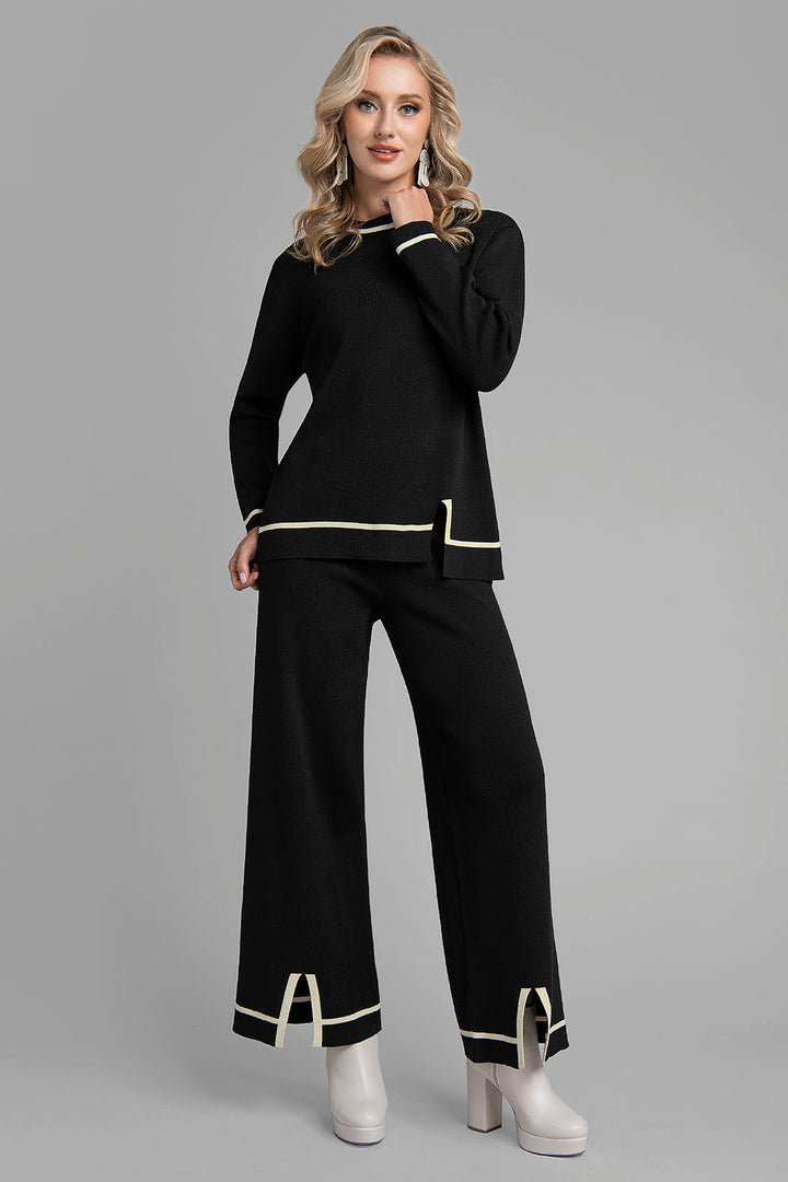 Conjunto De Pantalon Con Sueter De Punto