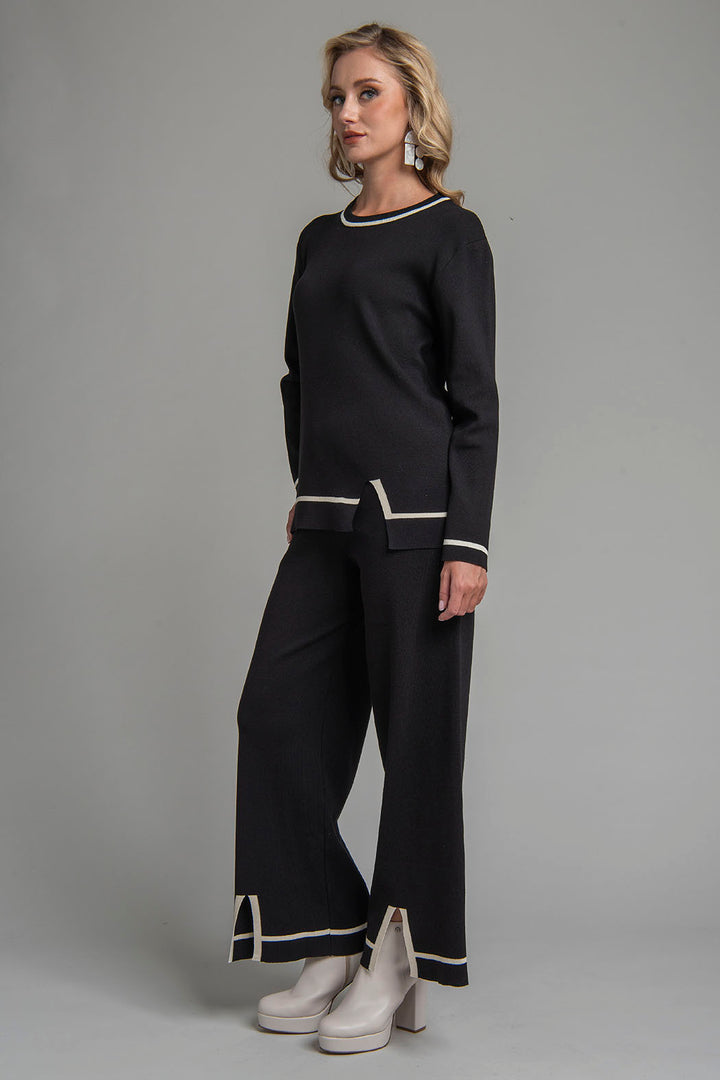 Conjunto De Pantalon Con Sueter De Punto