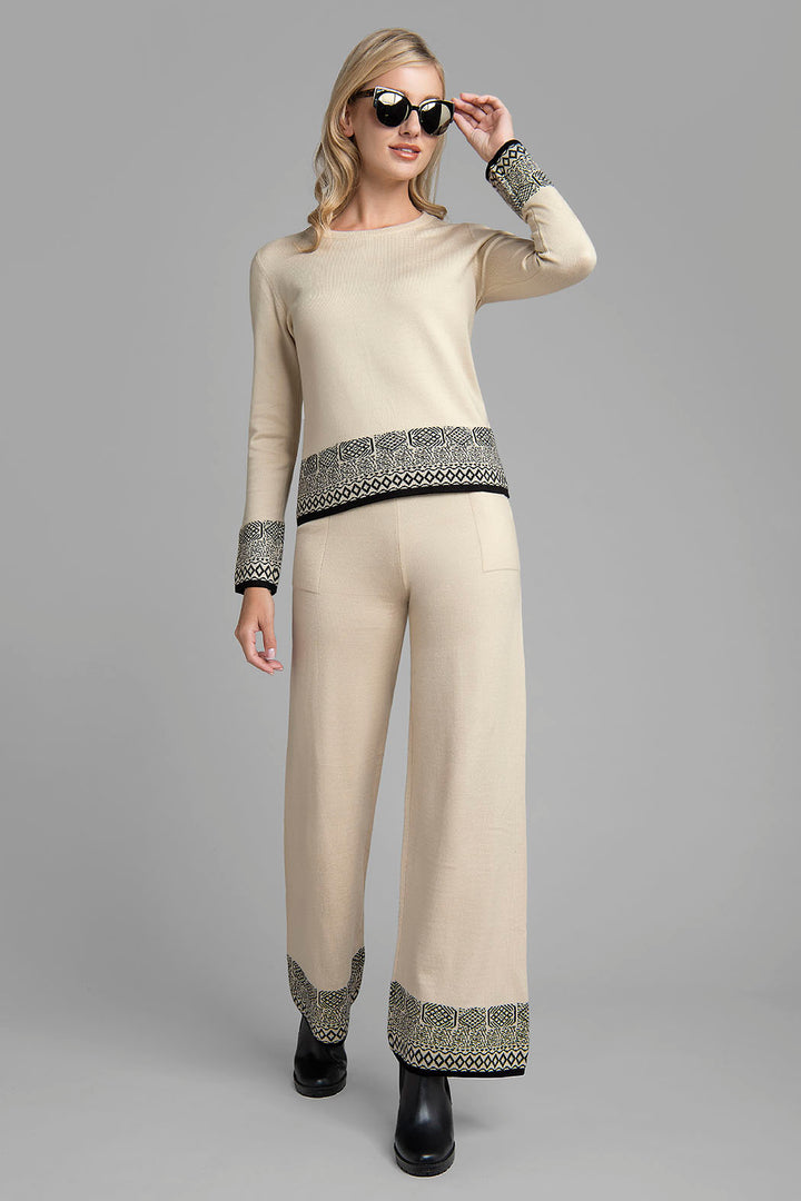 Conjunto De Pantalon Y Sueter De Punto