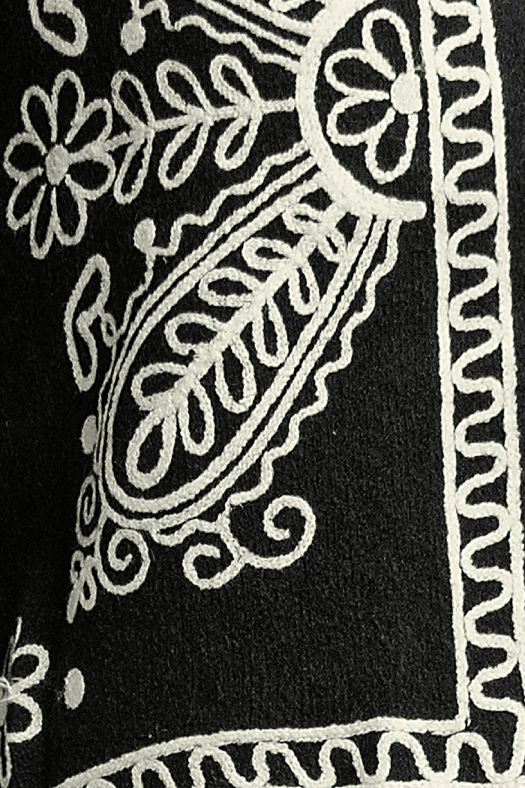 Sueter De Punto Con Estampado Bordado