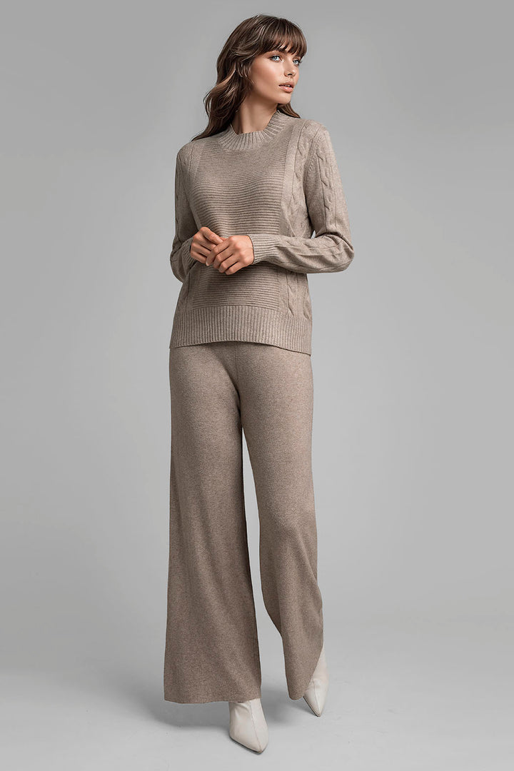 Conjunto De Pantalon Con Sueter De Punto
