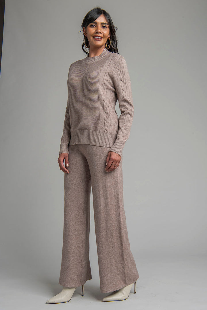 Conjunto De Pantalon Con Sueter De Punto