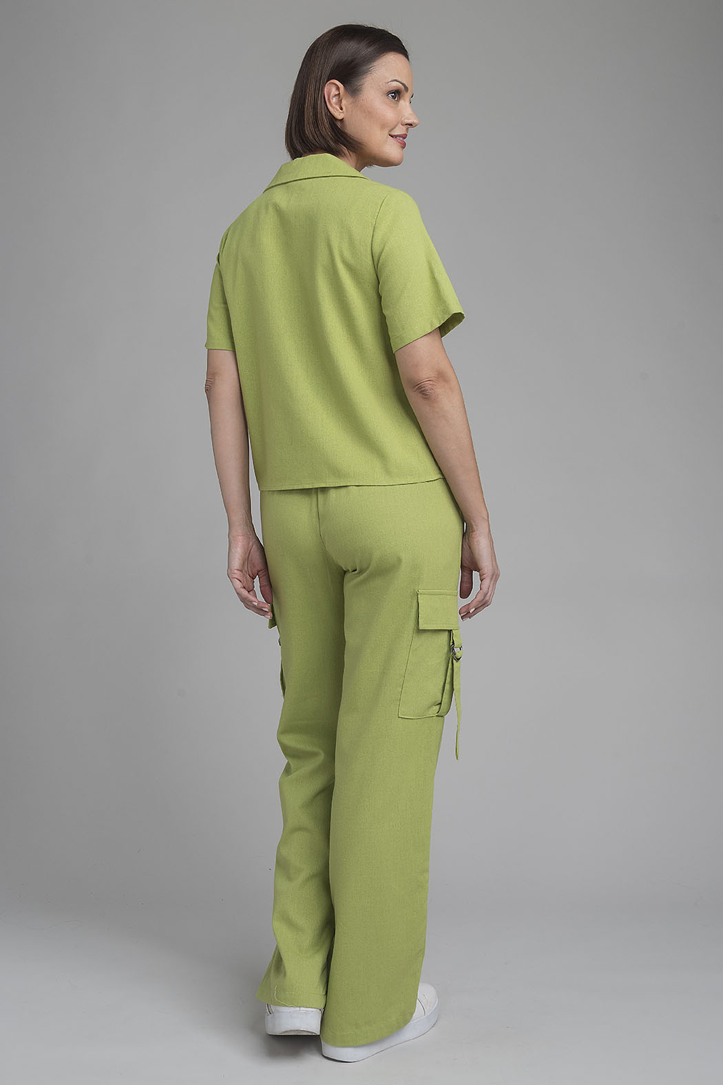 Conjunto De Pantalon Cargo Y Blusa Manga Corta