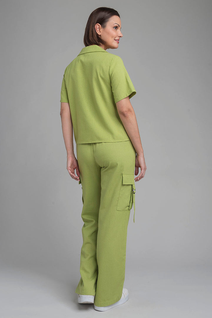 Conjunto De Pantalon Cargo Y Blusa Manga Corta