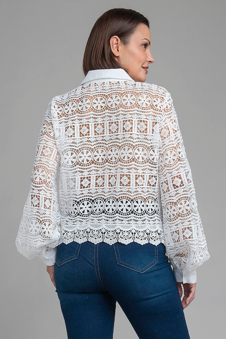 Blusa De Manga Larga Bordada