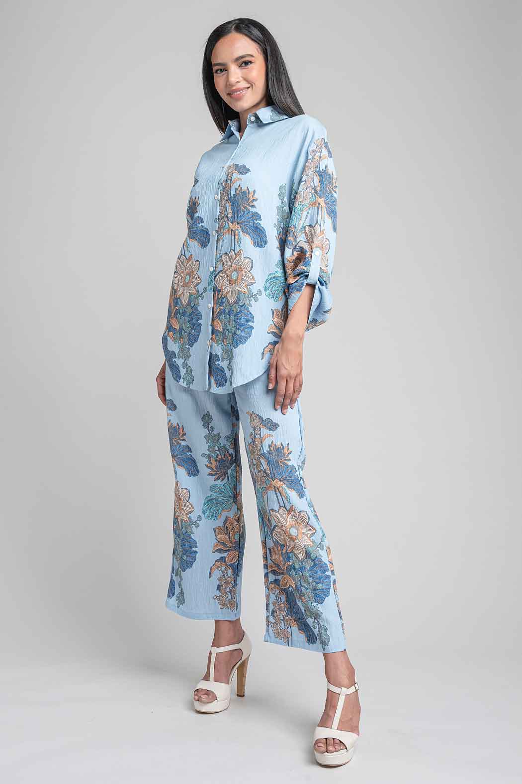 Conjunto De Pantalon Y Bluson Estampado