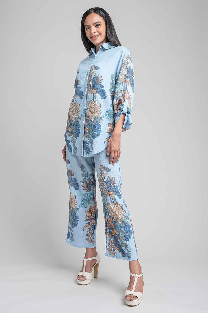 Conjunto De Pantalon Y Bluson Estampado
