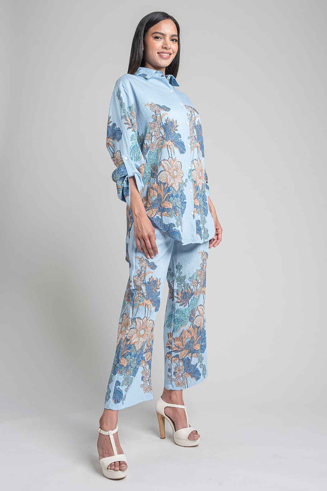 Conjunto De Pantalon Y Bluson Estampado