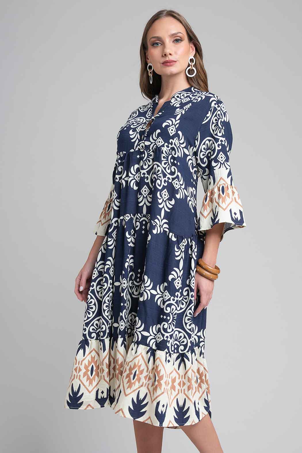 Vestido Holgado Estampado