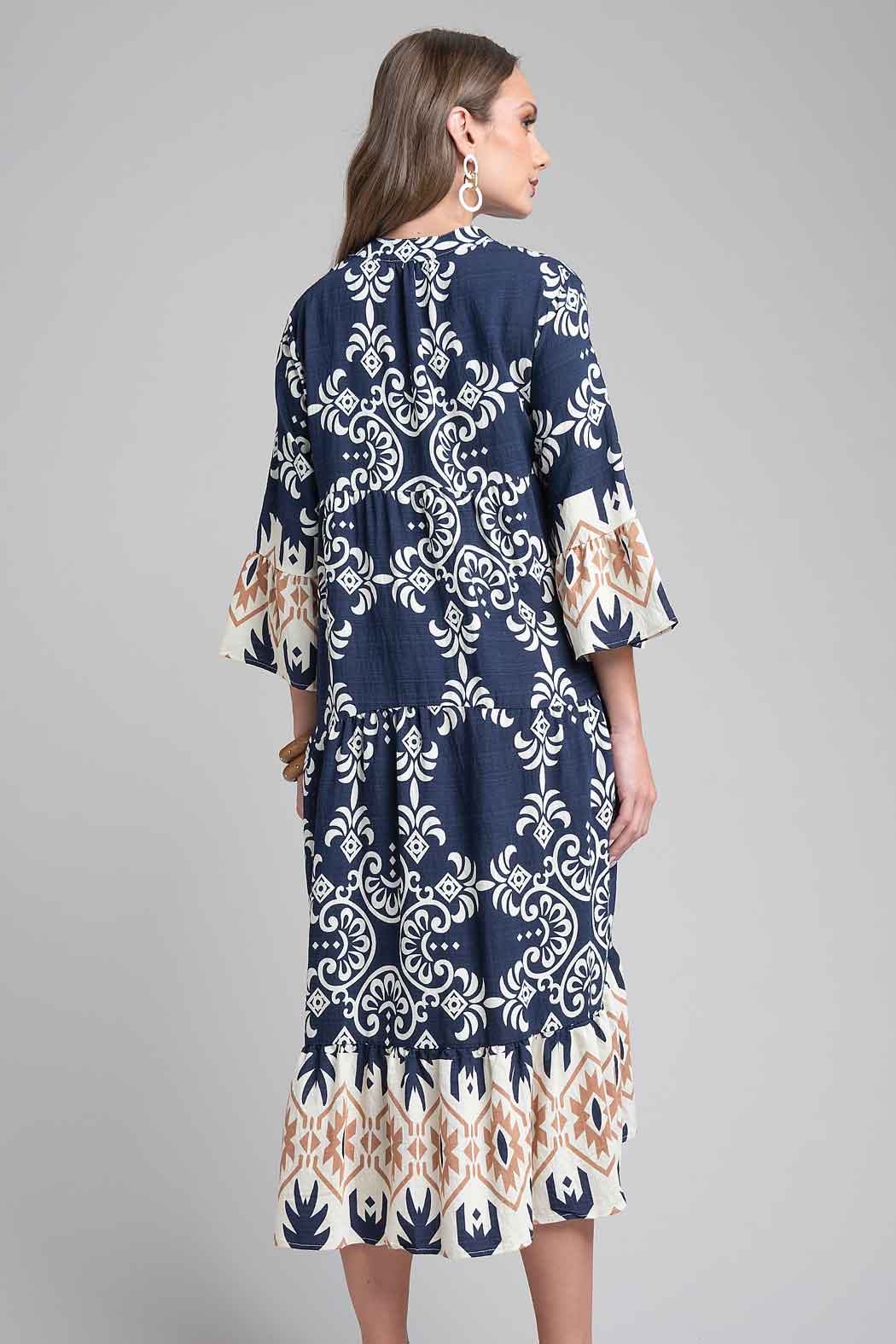 Vestido Holgado Estampado