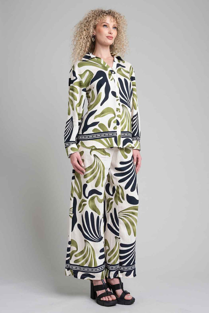Conjunto De Pantalon Y Bluson Estampado