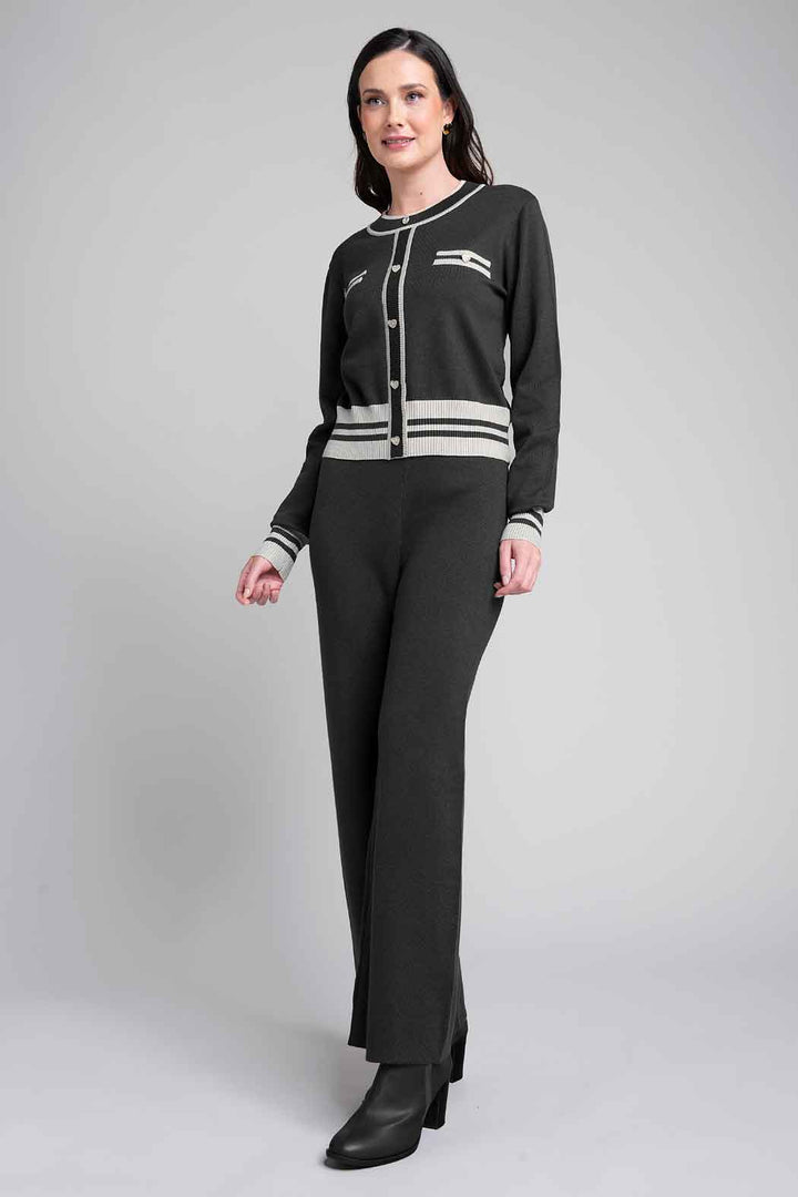 Conjunto De Pantalon Con Sueter De Punto