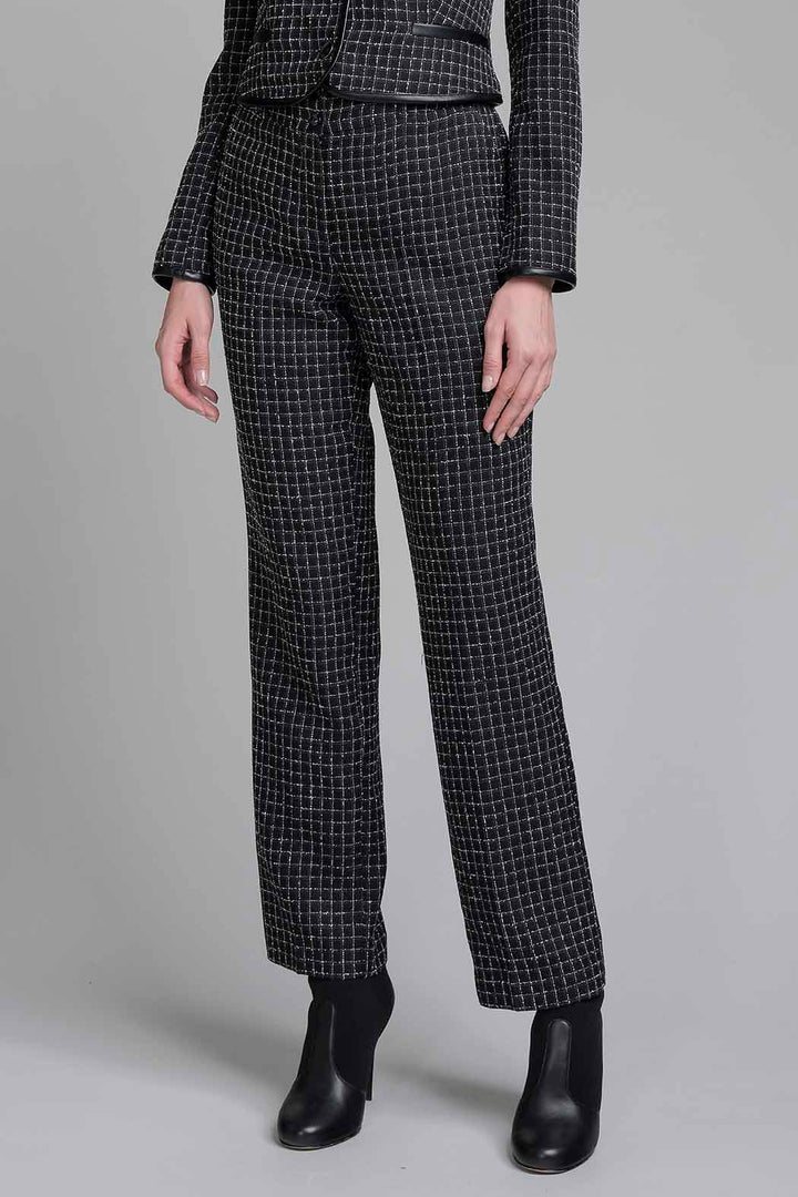 Pantalon Con Estampado De Cuadros