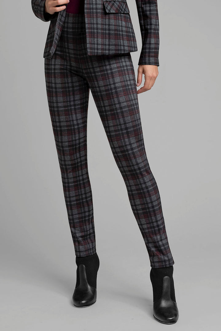 Pantalón Corte Recto De Cuadros