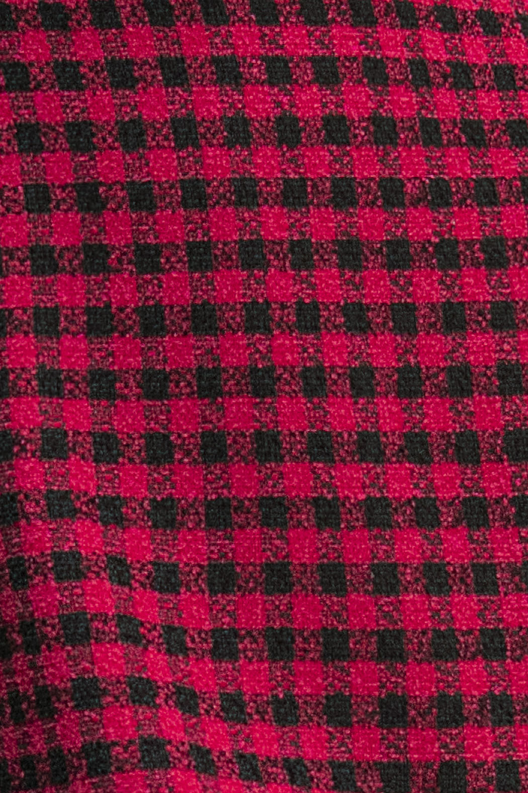 Vestido De Cuadros Con Manga Corta