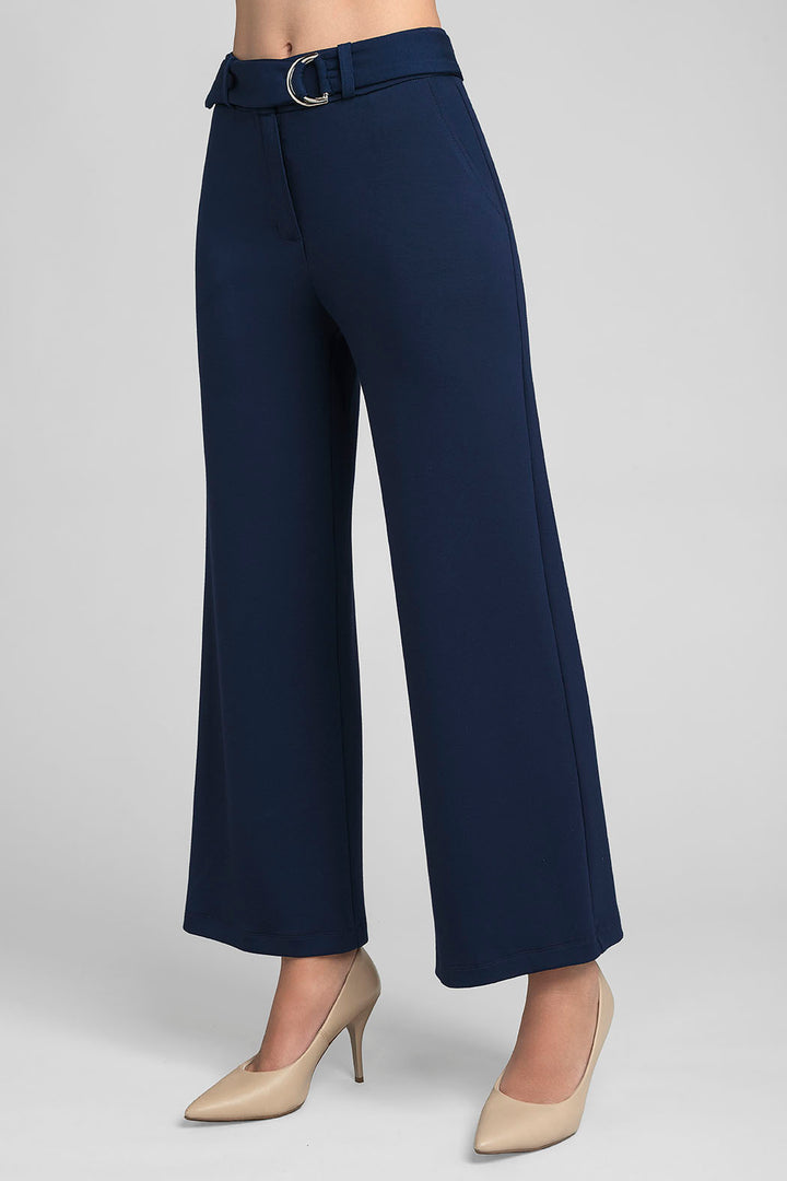 Pantalon Corte Recto Con Cinturon