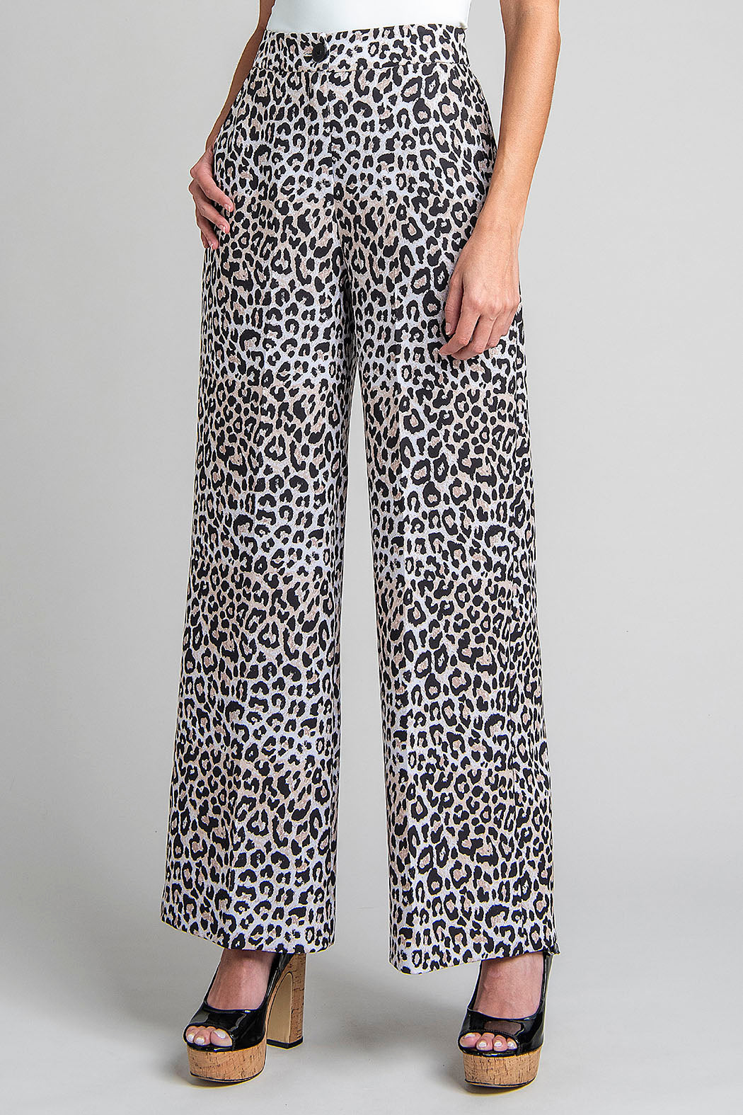 Pantalon Estampado De Animal Print