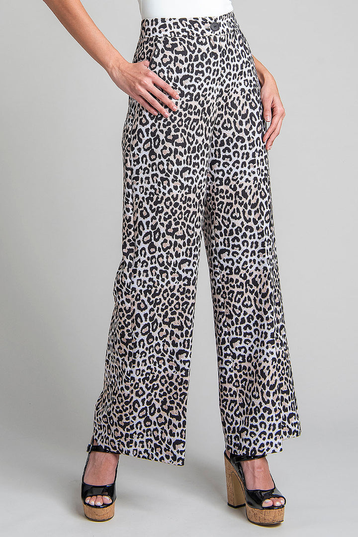 Pantalon Estampado De Animal Print