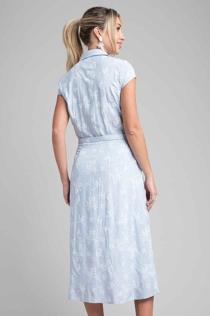 Vestido Camisero Con Estampado Floral