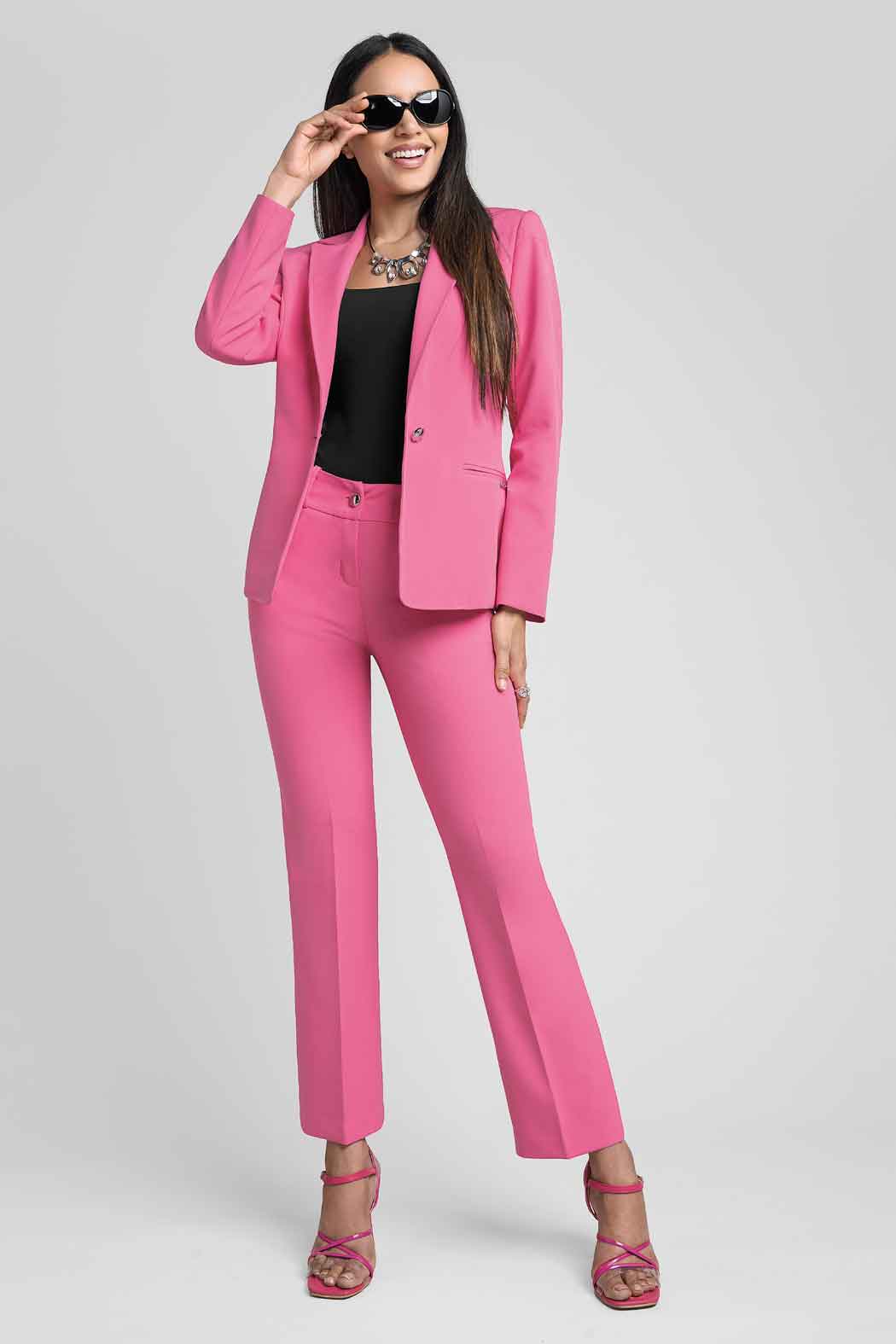Conjunto De Pantalon Y Saco Con Solapa