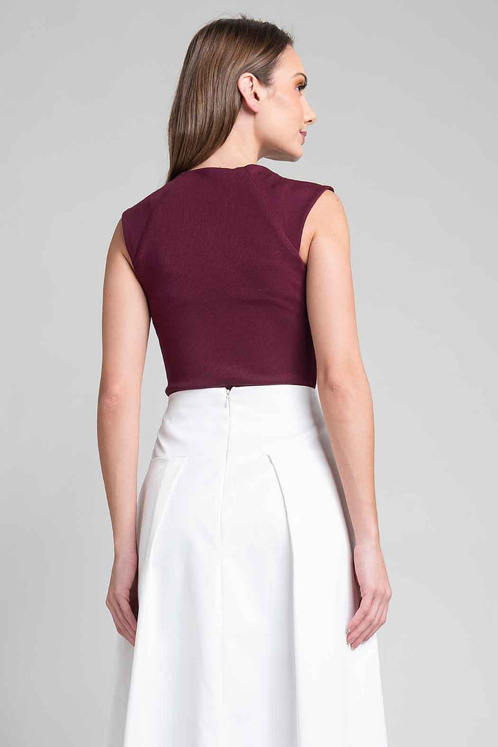 Blusa Lisa Con Manga Corta