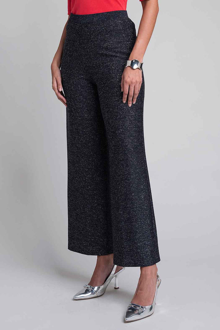 Pantalon Corte Recto Con Brillos