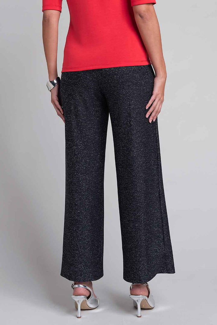 Pantalon Corte Recto Con Brillos