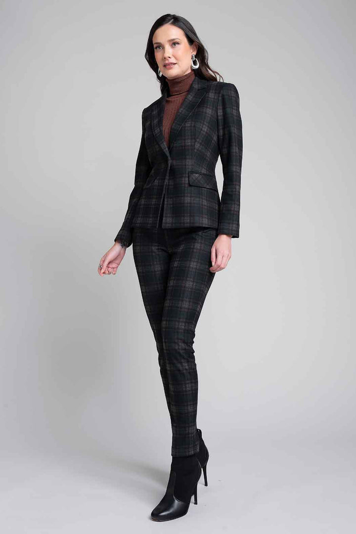 Conjunto De Pantalon Con Saco De Cuadros
