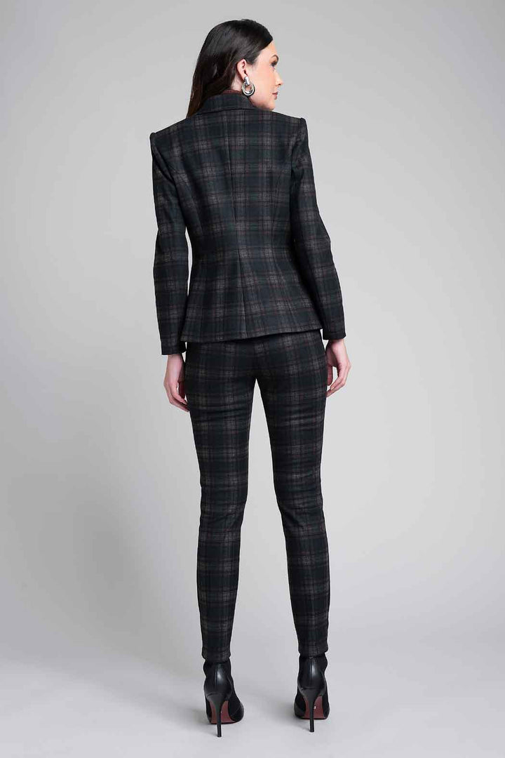Conjunto De Pantalon Con Saco De Cuadros