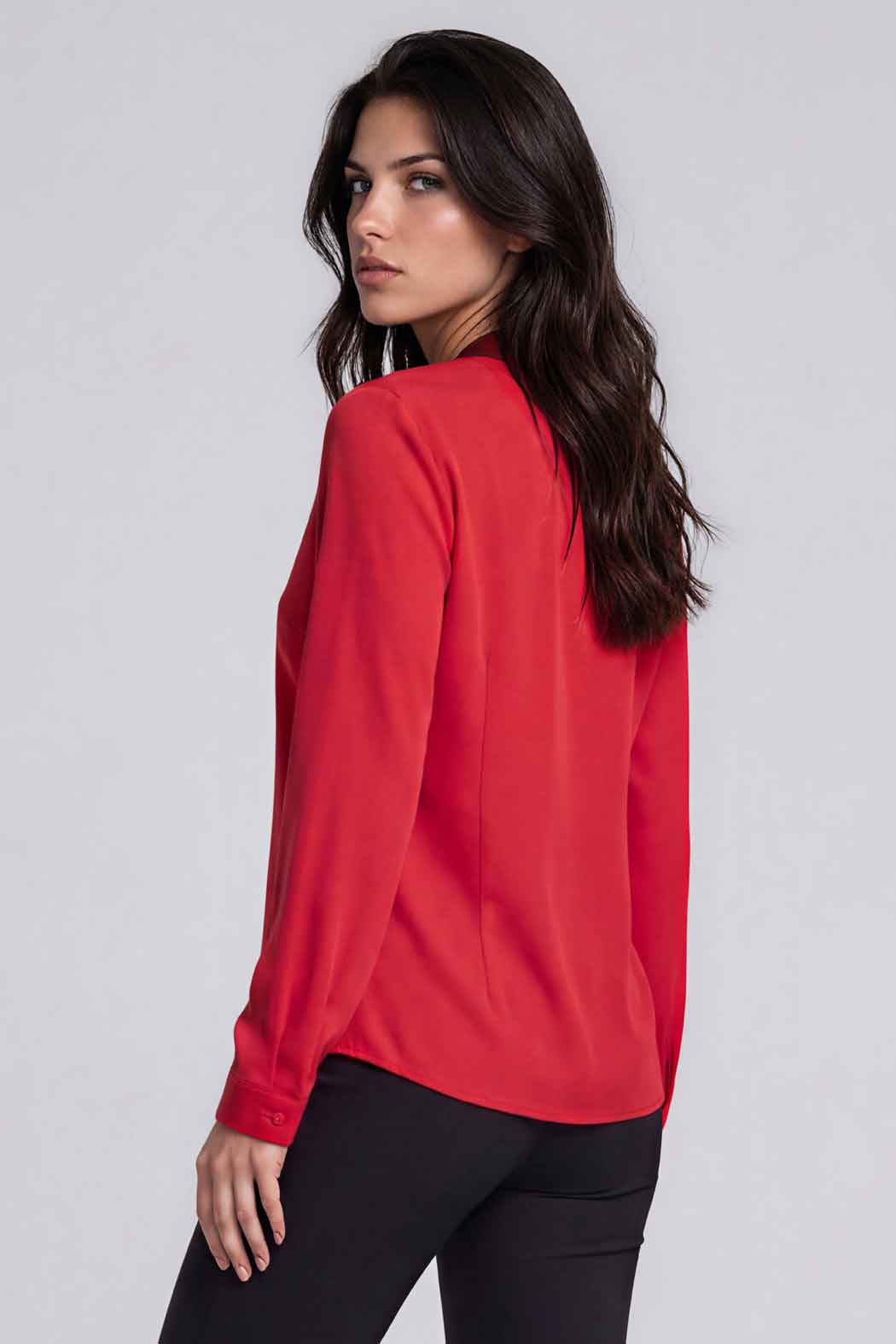 Blusa Cruzada Con Manga Larga