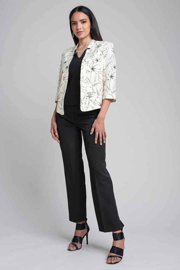 Conjunto De Pantalon, Blusa Y Saco Estampado