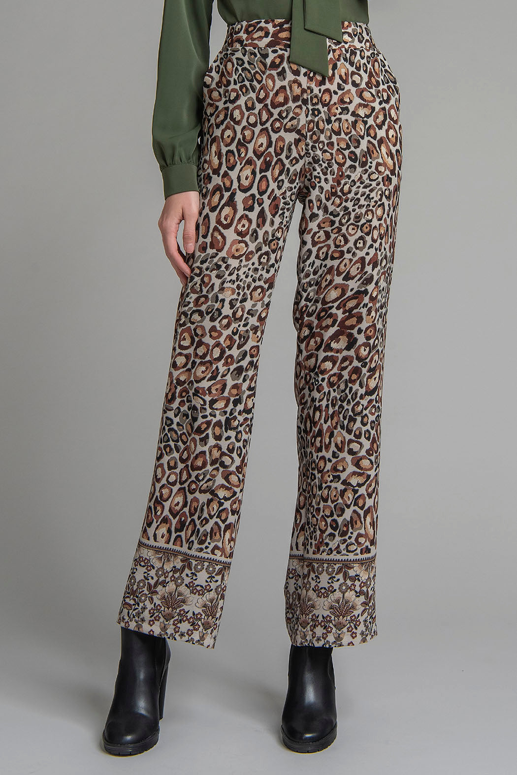 Pantalon Con Estampado De Animal Print