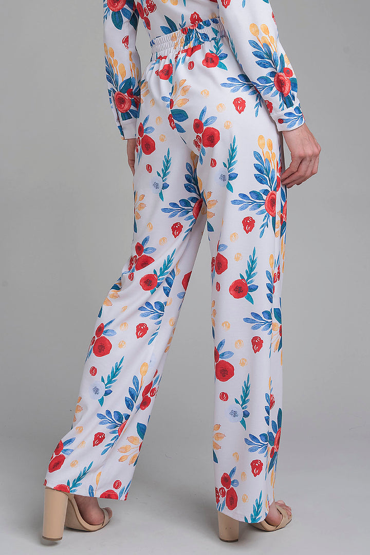 Pantalon Corte Recto Estampado